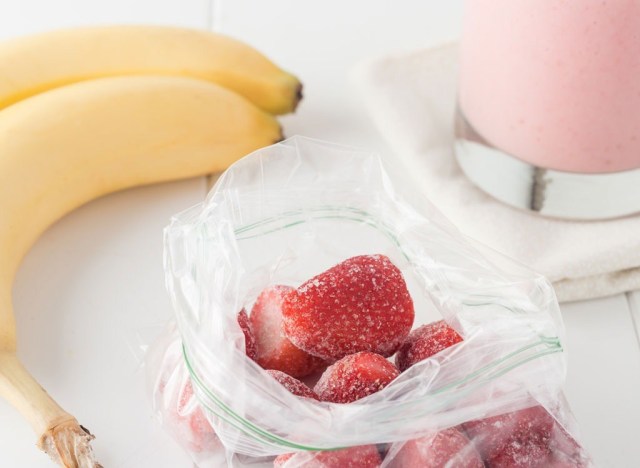 Freezer smoothie bag