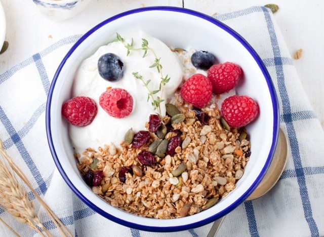 Yogurt berries nuts seeds