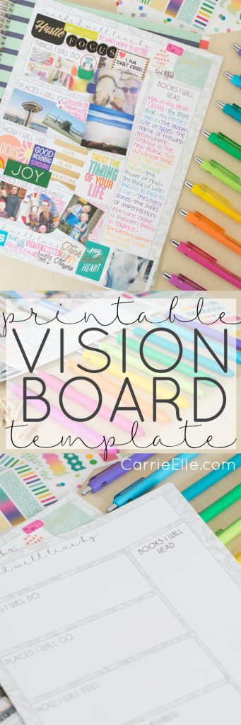 printable vision board template