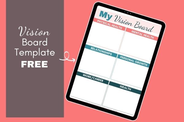 30. Free Printable Vision Board Template (via Healthy Happy Impactful)