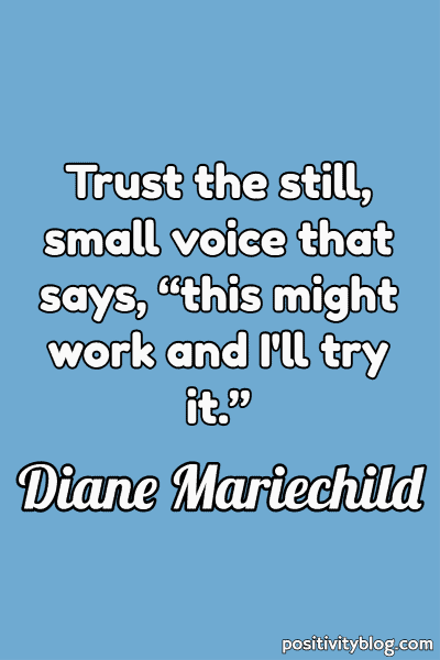 Courage Quote by Diane Mariechild