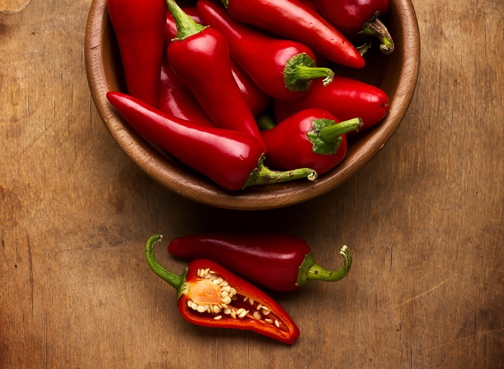 bowl of chili peppers