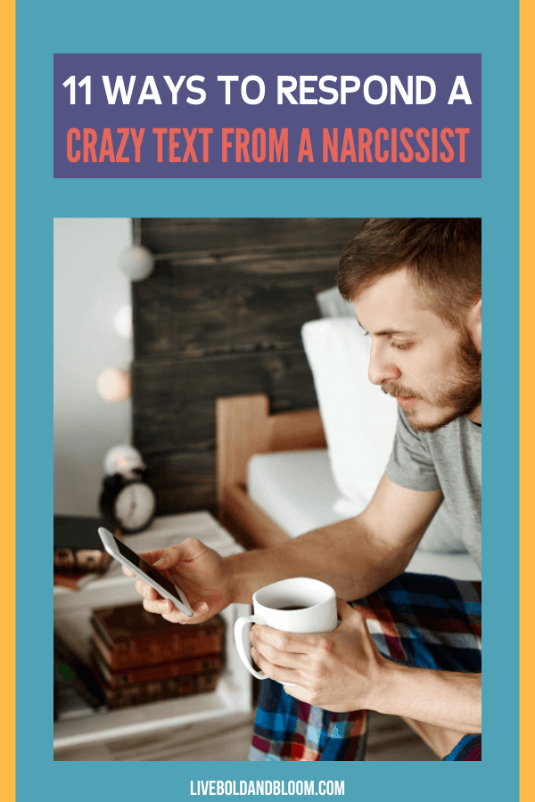 What will you reply to a narcissist that
