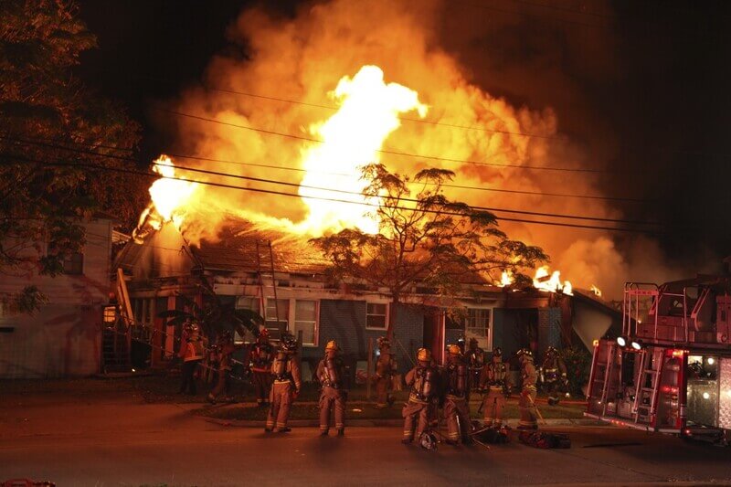 stress dream house burning down fire