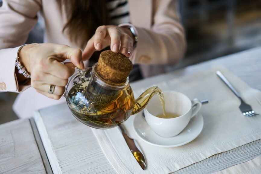 green tea - stress relieving foods