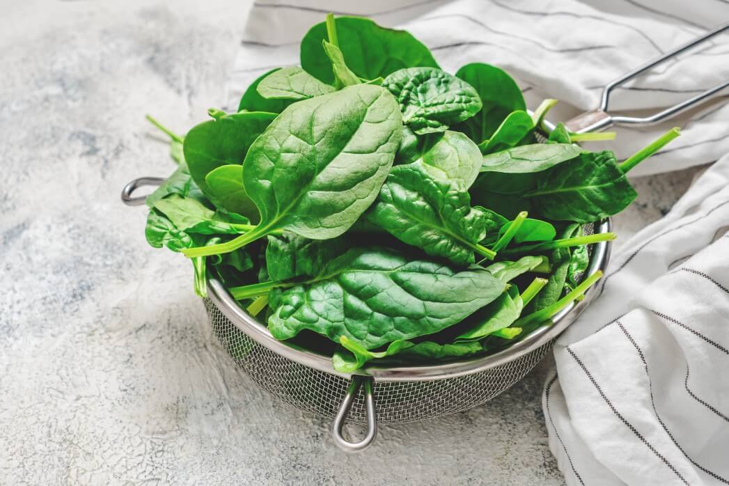 spinach - stress relieving foods