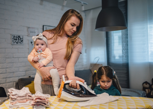 mother holding baby signs of abandonment issues