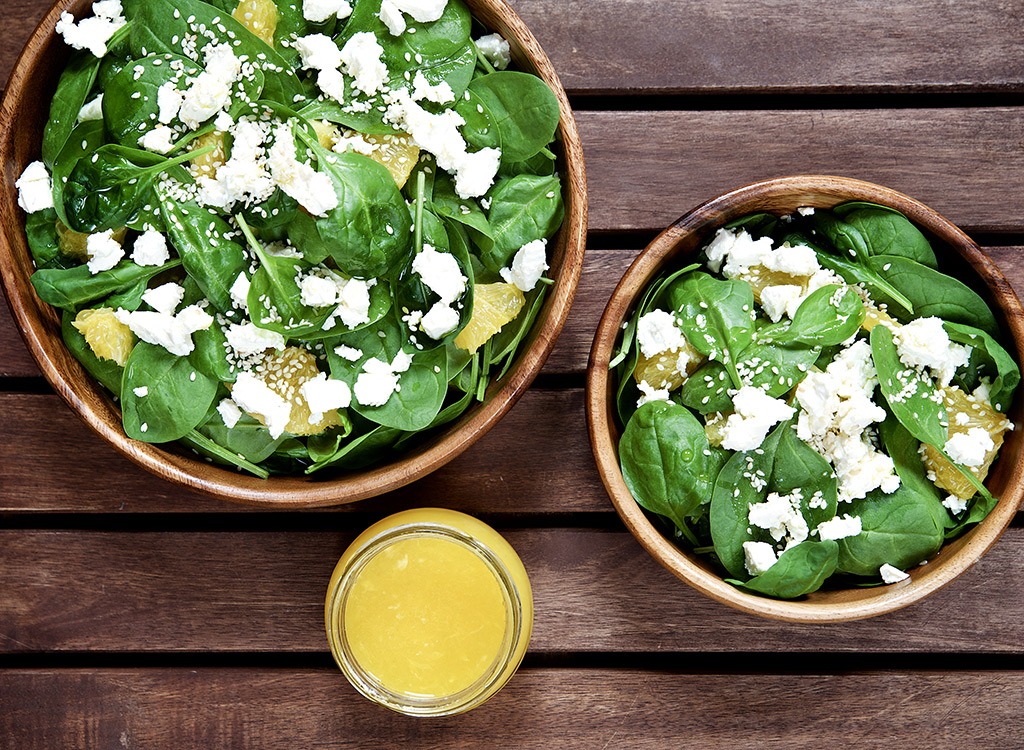 Spinach and feta salad