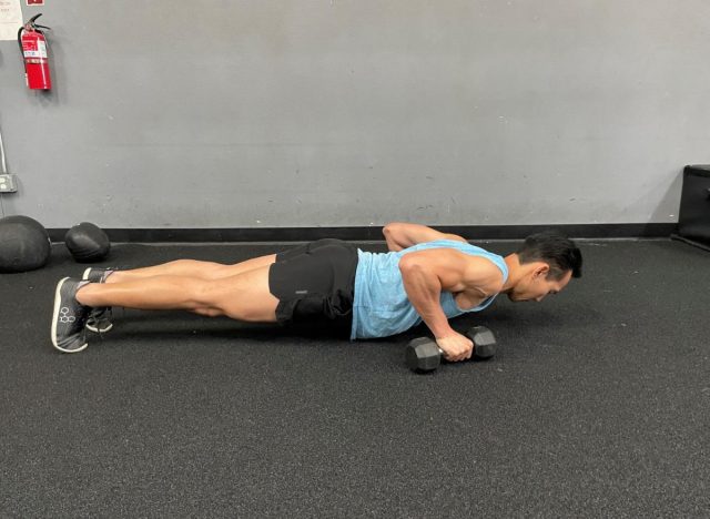 dumbbell pushups