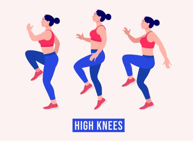 high knees