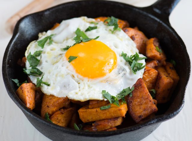 sweet potato egg hash