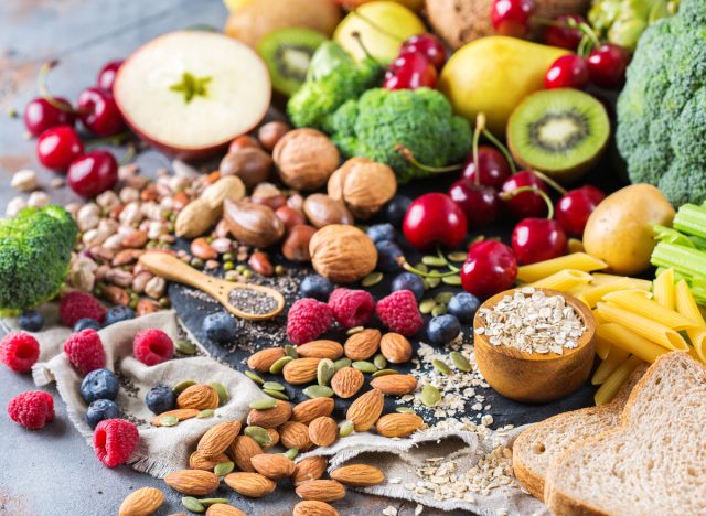 high-fiber diet concept