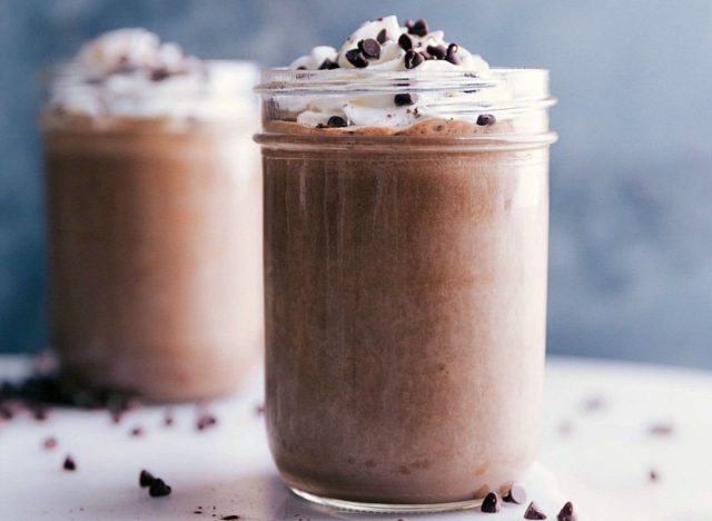 Chocolate protein shake