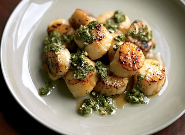 Paleo scallops with chimichurri