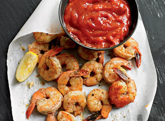 Healthy shrimp cocktail