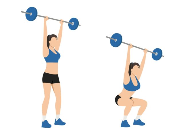 overhead squats