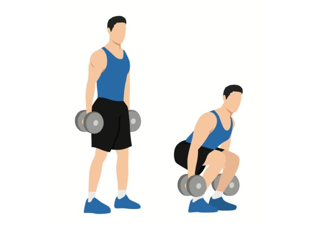 dumbbell squat