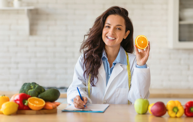 Dietician Poses with Food | Ozempic Muscle Loss