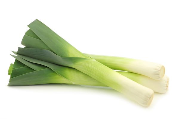 leeks on white | Winter Vegetables