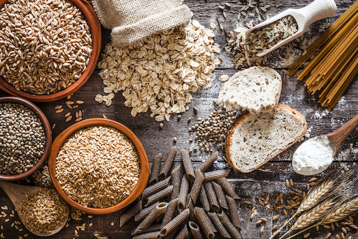 Overhead Shot of Whole Grain Foods | Food that lowers blood sugar