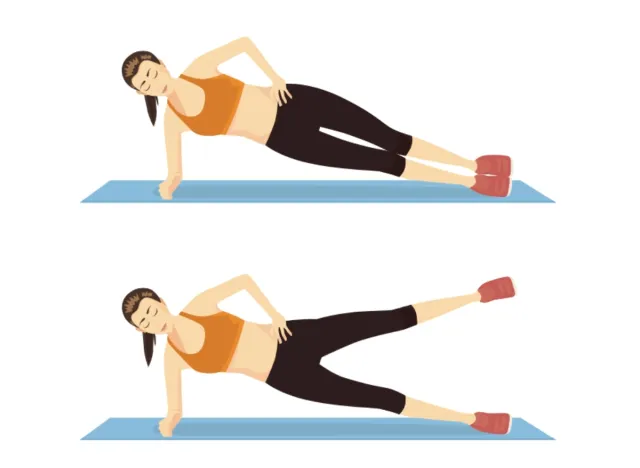 side plank leg raise