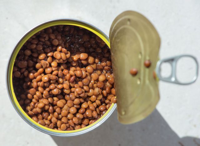 canned lentils
