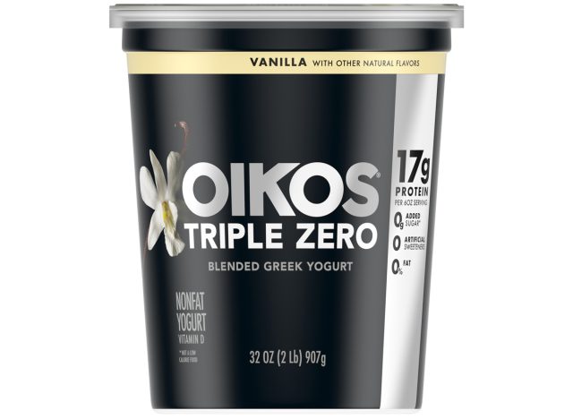 dannon oikos triple zero vanilla yogurt